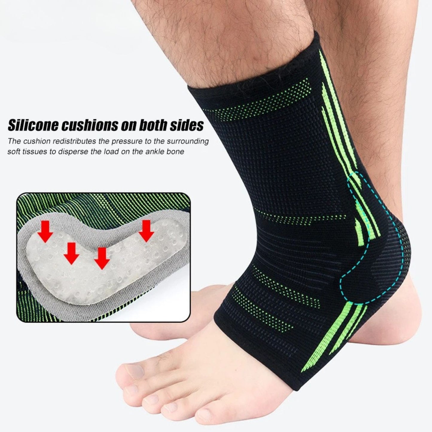 FlexEase™ Compression Ankle Sleeve | Flexible Lightweight Comfort