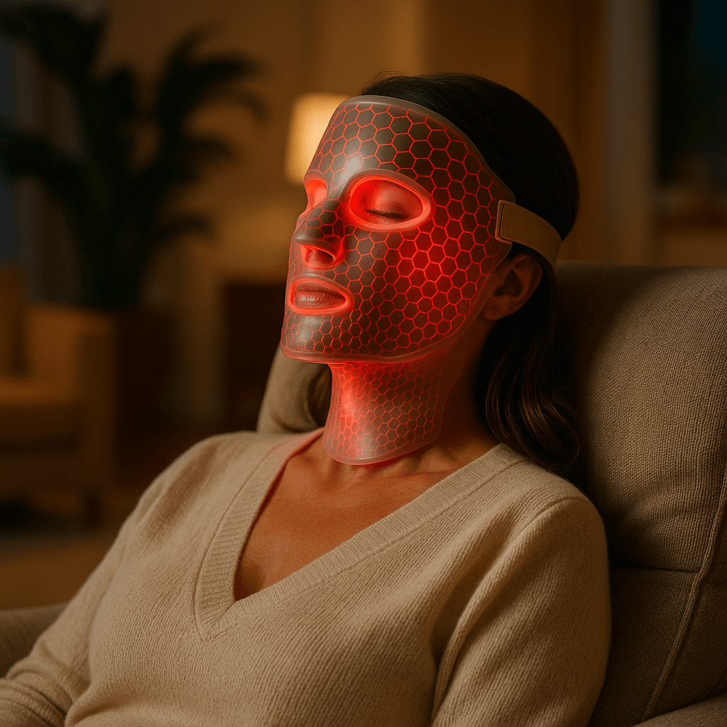 Silicone LED Face & Neck Mask – 7-Color Light Therapy Device Margot Vital