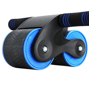 Everfit Ab Roller Automatic Rebound Abdominal Wheel Home Gym Workout Blue Margot Vital