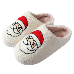 2024 Autumn Winter Family Fashion Slippers Women Home Warm Cartoon Flat Sandals Men Cute Non-slip Slides Couples Christmas Shoes Margot Vital