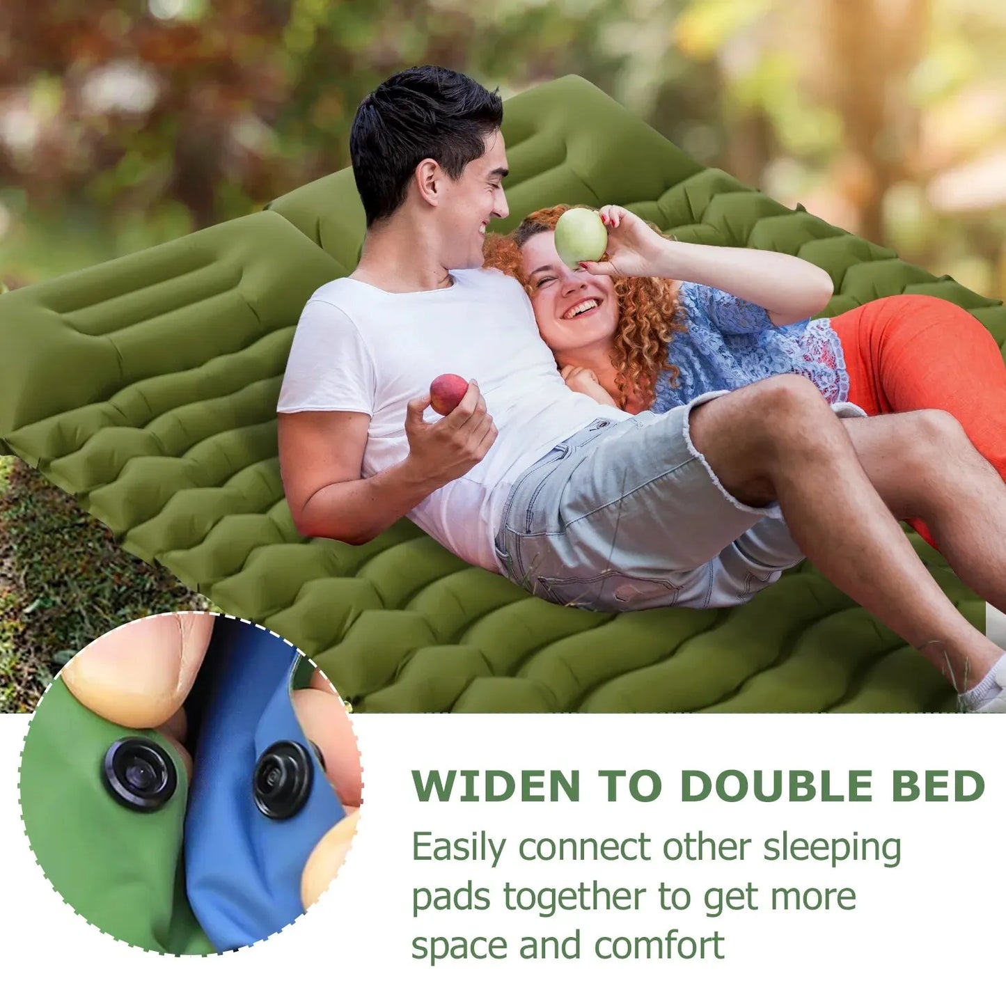 Ultralight Inflatable Sleeping Pad – Compact Air Mat with Built-In Pump