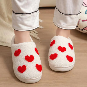 2024 Autumn Winter Family Fashion Slippers Women Home Warm Cartoon Flat Sandals Men Cute Non-slip Slides Couples Christmas Shoes Margot Vital
