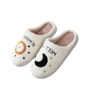 2024 Autumn Winter Family Fashion Slippers Women Home Warm Cartoon Flat Sandals Men Cute Non-slip Slides Couples Christmas Shoes Margot Vital