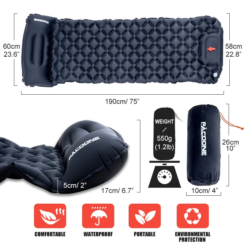 Inflatable Single Camping Sleeping Pad