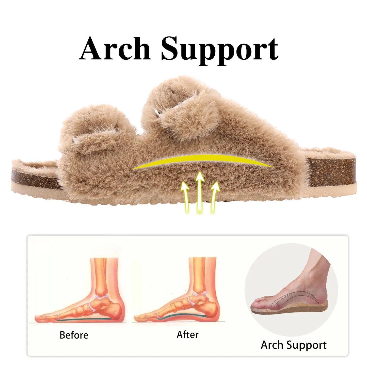 FLUFFY FOOTBED SANDALS margot-online