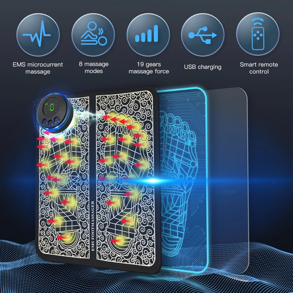 EMS Foot Massager Pad + Electrodes
