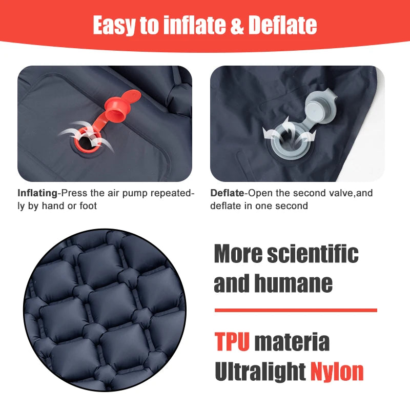 Inflatable Single Camping Sleeping Pad