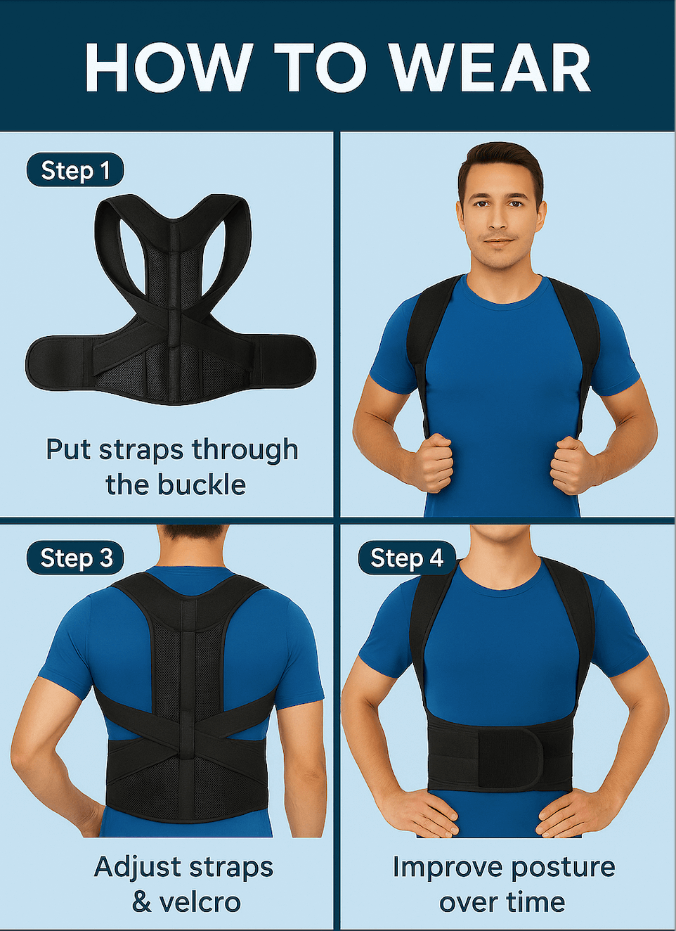 StandEase™ Adjustable Comfort Strap – Lightweight Everyday Wear