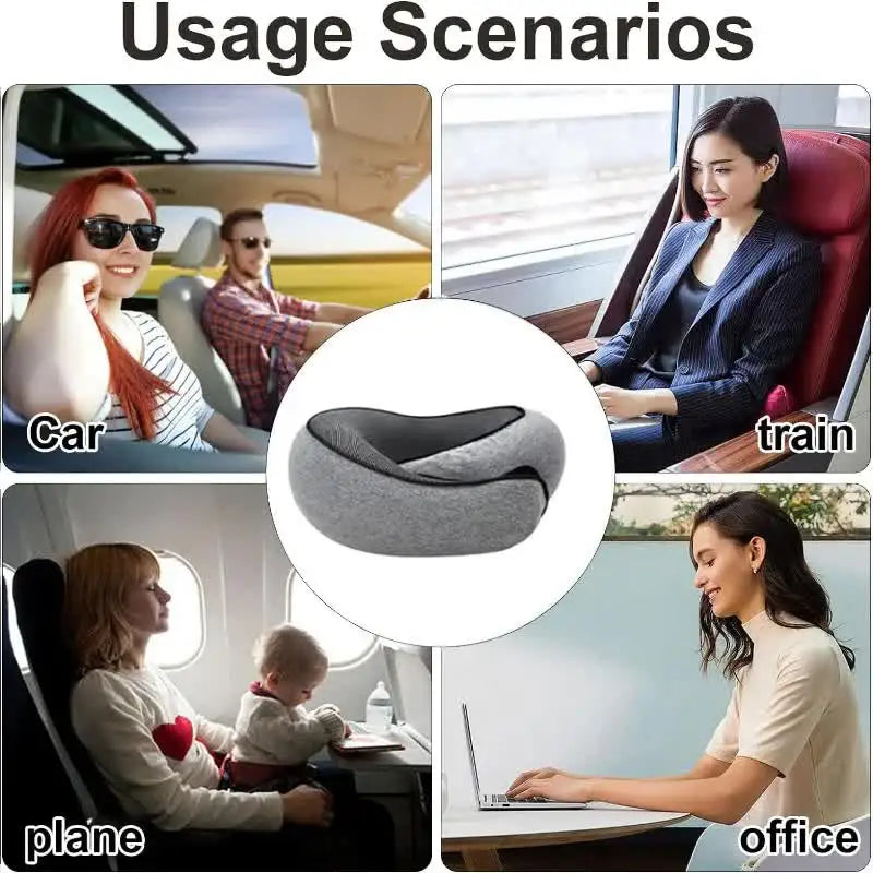 Adjustable Memory Foam Travel Pillow