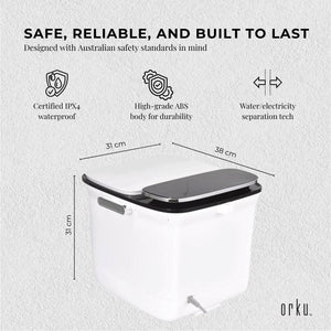 Foot Spa Automatic Water Heating Massager - Electric Pedicure Bath Margot Vital