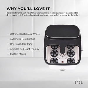 Foot Spa Automatic Water Heating Massager - Electric Pedicure Bath Margot Vital