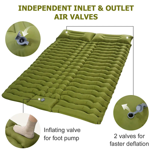 Double Self-Inflating Camping Mattress Margot Vital