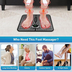 SootheFlex™ EMS Foot Massager Pad &amp; Electrodes Margot Vital