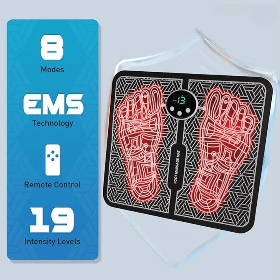 SootheFlex™ EMS Foot Massager Pad &amp; Electrodes Margot Vital