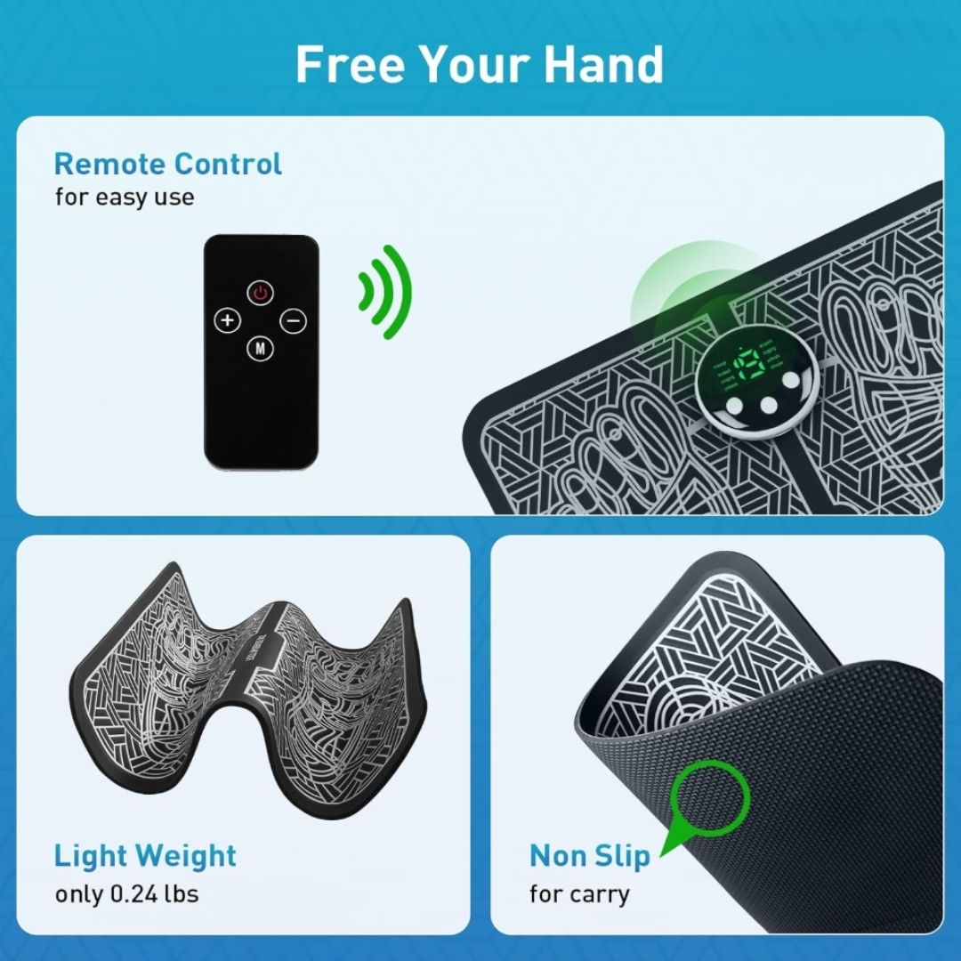 SootheFlex™ EMS Foot Massager Pad &amp; Electrodes Margot Vital