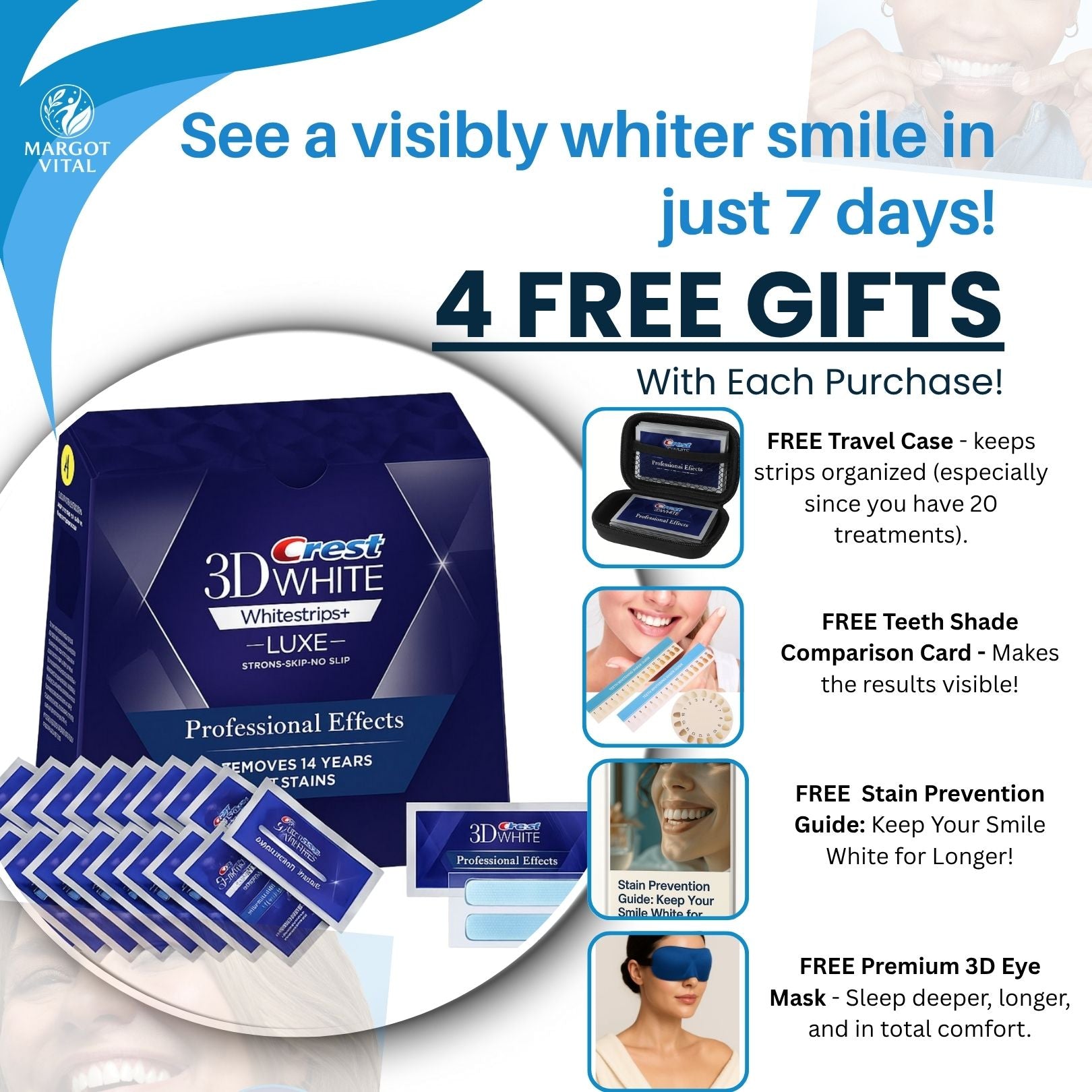 Teeth Whitening Kit – 20-Day Supply 🦷 Margot Vital