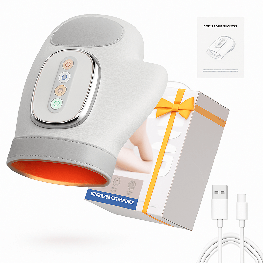 RelaxEase Hand Massager with Air Pressure and Heat Compression Margot Vital