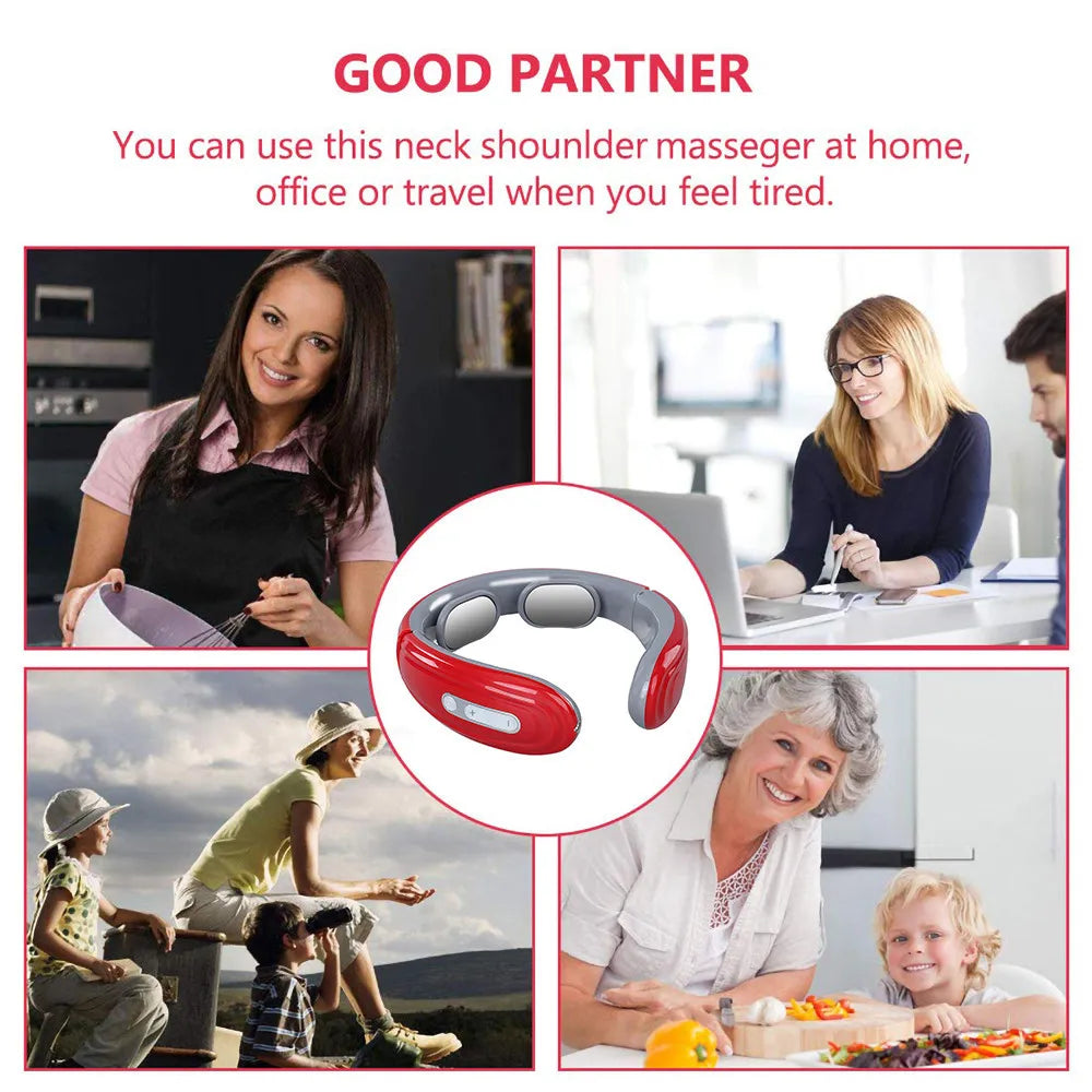 NeckEase™ EMS Neck Massager | 6 Modes of Relaxation Margot Vital