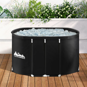 Weisshorn Portable Ice Bath Tub 120x70X70CM Inflatable Cold Water Folding Bathtub Spa Massage Margot Vital