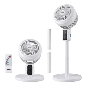Devanti Pedestal Fan W/ Remote 3 Speed 12H Timer Height Adjustable Cooling Fan Margot Vital