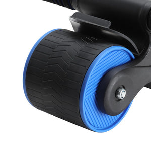 Everfit Ab Roller Automatic Rebound Abdominal Wheel Home Gym Workout Blue Margot Vital