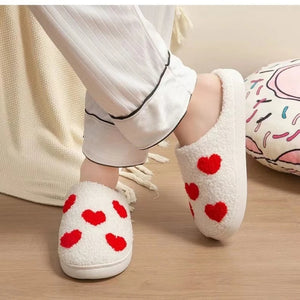 2024 Autumn Winter Family Fashion Slippers Women Home Warm Cartoon Flat Sandals Men Cute Non-slip Slides Couples Christmas Shoes Margot Vital