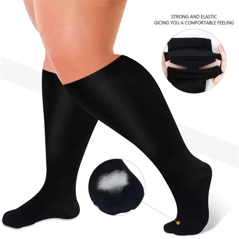 Plus Size Lightweight Compression Socks for Everyday Comfort