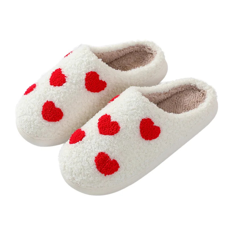 2024 Autumn Winter Family Fashion Slippers Women Home Warm Cartoon Flat Sandals Men Cute Non-slip Slides Couples Christmas Shoes Margot Vital