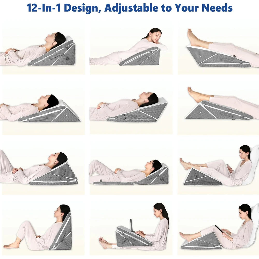 Foldable Wedge Pillow Set