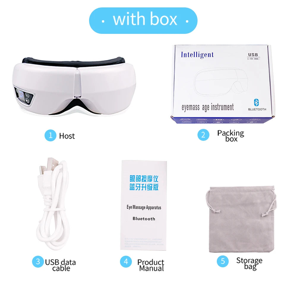 Smart Eye Massager with Heat & Bluetooth Audio Margot Vital