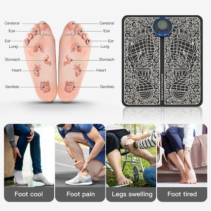 EMS Foot Massager Pad + Electrodes