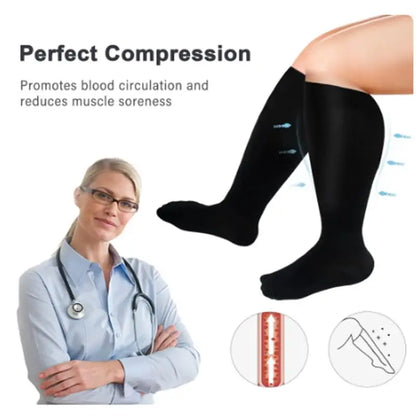 Plus Size Lightweight Compression Socks for Everyday Comfort