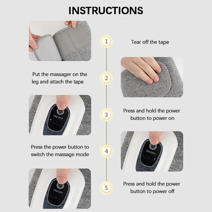 Pair of Rechargeable Leg Massager