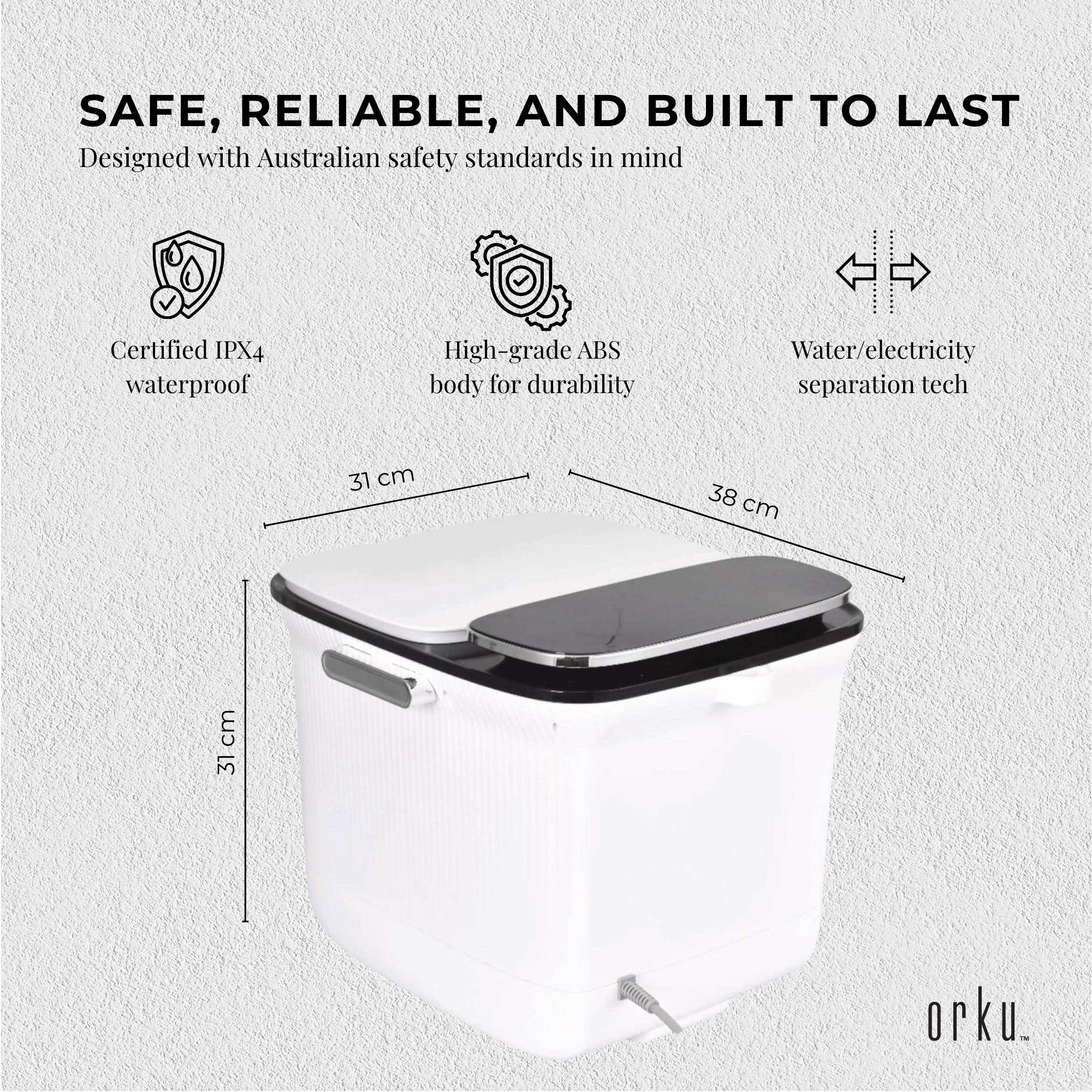 Foot Spa Automatic Water Heating Massager - Electric Pedicure Bath Margot Vital