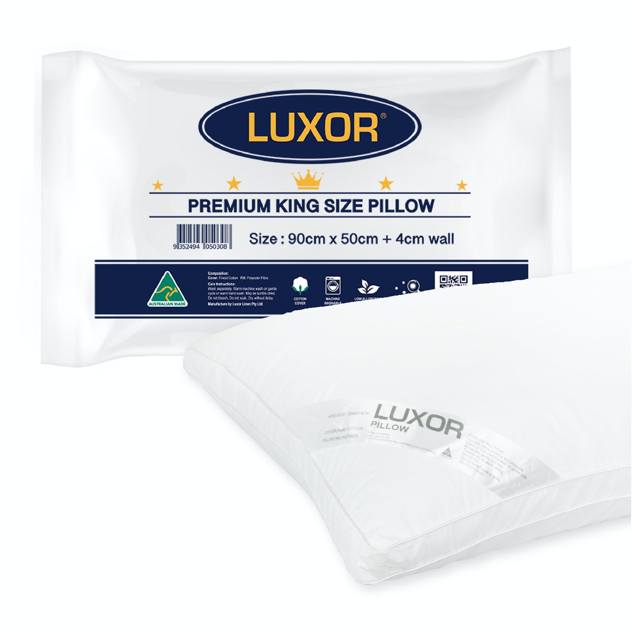 Luxor Pillow – Australian Made Comfort Margot Vital