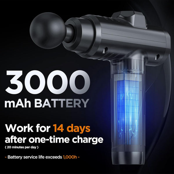 Professional Deep Tissue Massage Gun – 30 Speeds, 10 Heads Margot Vital